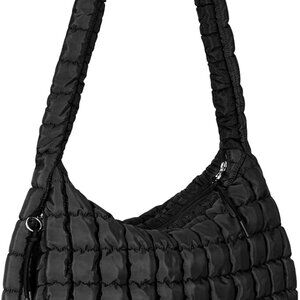 Luxury Puffer Tote Bag - 19x14 Large Capacity with Comfortable Shoulder Strap